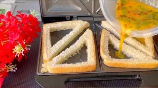 Egg sandwich in a sandwich maker | Easy Hack | Easy breakfast/Sandwich Maker