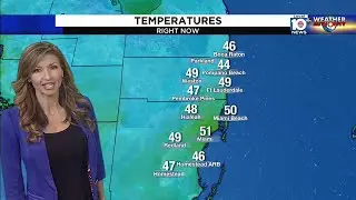 Temperatures drop across South Florida
