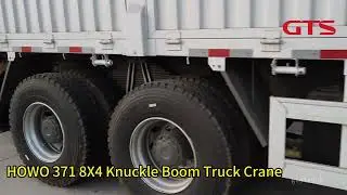 HOWO 371 8X4 Knuckle Boom Truck Crane