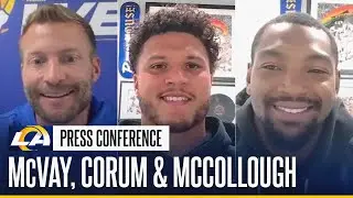Sean McVay, Blake Corum & Jaylen McCollough Break Down Rams-Eagles Matchup & Week 4 Mindsets
