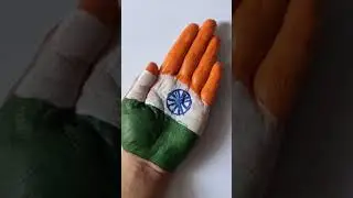 Happy Independence Day 75th Independence Day Painting On Hand / Happy Independence Day 2022 #shorts