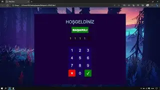 HTML ŞİFRE DOĞRULAMA