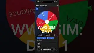 WW3 SIMULATION: DAY 1 #ww3sim #wheelofnames #war #maps #fyp