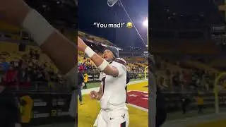 C.J. Stroud trolling Steelers fans after the Texans&rsquo; Wild Card win 👀