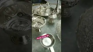 pure silver pooja items set / వెండి పూజ సామాగ్రి / #shorts #trending