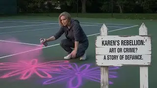 Karen Painted Graffiti Across HOA Tennis Court &mdash; Got Sued and Fined $160K in Civil Court