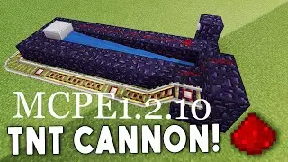 MCPE TUTORIAL (1.2.10) - BEST TNT CANNON (BETTER TOGETHER)