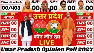 🔴 LIVE: Uttar Pradesh Election 2027 Opinion Poll | यूपी चुनाव 2027 | BJP SP BSP, Yogi vs Akhilesh