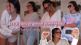 $1100 back to school try-on clothing haul 2020 || trendy + comfy *online school*