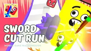 Mobile Gaming Sword Cut Run All levels Walkthrough | 16-22 Android,ios