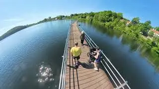 Lake Williams Floating Boardwalk, Marlborough, Massachusetts.