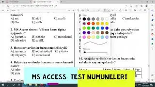MS ACCESS  KAINAT TEST NUMUNELERI