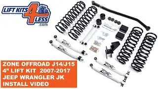 Zone Offroad J14N/J15N Jeep JK 4” Lift Kit Step by Step Install by Customer