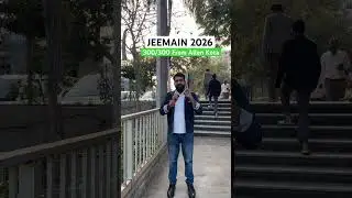 300/300 From Allen Kota JEEMAIN 2026 #kota #kotakibaat #jeemain2026 #result