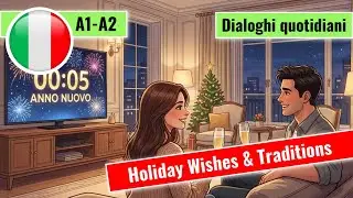🇮🇹 Lesson 3: Italian Traditions & Holiday Greetings. 20 Minutes of Real Conversation (A1-A2)