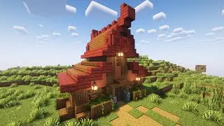 Minecraft Medieval Farm House build Tutorial