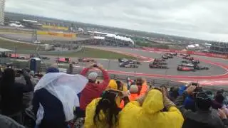 2015 United States Grand Prix Start From Turn 1