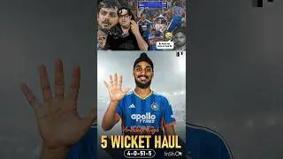 1st Fifer Arshdeep singh inT20 match🔥 #arshdeepsingh #indvsnz #t20cricket #youtubeshorts #shortsfeed