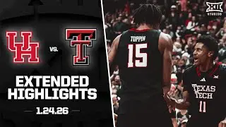 #6 Houston vs. #12 Texas Tech Extended Highlights | 2025-26 Big 12 Men's Basketball