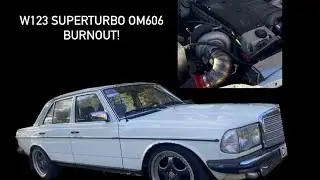 w123 om606 superturbo burnout