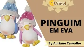 Pinguim em EVA - Enfeite de natal