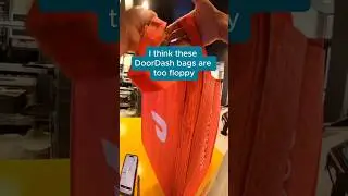 I think these DoorDash bags are too floppy. #doordash #ubereats #shorts