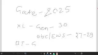 Gate XL/BT cutoff after response sheet l Gate XL/BT 2025 l Gate -2025 | Gate response key |