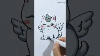 How to Draw Unicorn Cat 🦄