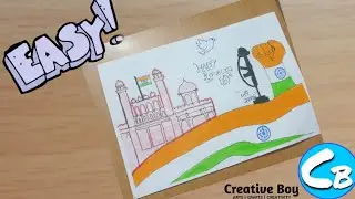 REPUBLIC DAY DRAWING | HAPPY REPUBLIC DAY | Creative Boy |