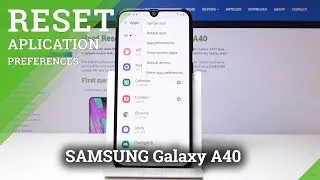 How to Reset App Preferences in SAMSUNG Galaxy A40 - Restore Default App Settings