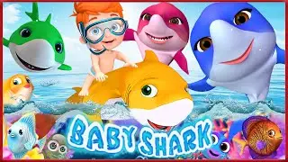 Swimming with Baby Shark | Nursery Rhymes for Kids and Children | Vanilla Cartoon #babysong