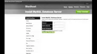 Starthost One Click Install Wordpress
