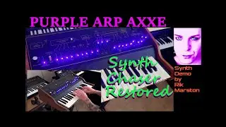 Purple ARP AXXE Synth Chaser Restored Analog Synthesizer Rik Marston