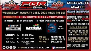 2026 PGR 500 Recruitment Race 3 | Daytona International Speedway | 1/21/26 | PGR eSports