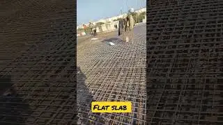 #Flat slab reinforcement laying