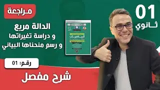 الدوال المرجعية للسنة الاولى ثانوي - تمرين تدريبي رقم 01