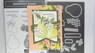 Stampin’ Up! Perfectly Pears Friend Card Tutorial #diy #patternedpaper #cardmaking #papercrafting