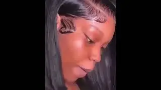 Lace frontal bob wig #1b 12inch