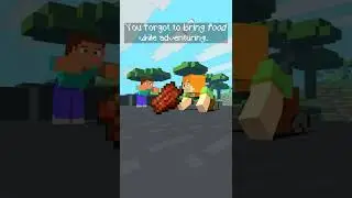When you adventure and this happens #shorts #minecraftshorts