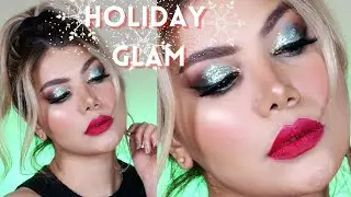 Sparkly Holiday Glam Makeup Tutorial | Christmas Makeup Tutorial 2021 | Perfect Holiday Makeup