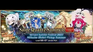 FGO NA 2025 M&eacute;lusine Ruler Summons