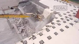 Geb&auml;udeabbruch Logistikcenter bei Frankfurt - Building demolition near Frankfurt