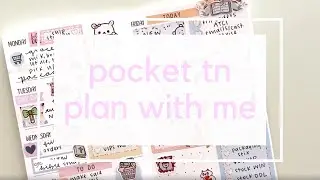 Plan With Me &bull; Using Leftover Stickers in my Pocket Traveler's Notebook