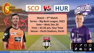 SCO vs HUR Dream11 Team | SCO vs HUR Dream11 Prediction | BBL 2023 | SCO vs HUR Dream11 Today Match