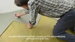 Instrukcja jak układać podkład pod panele Max Pod