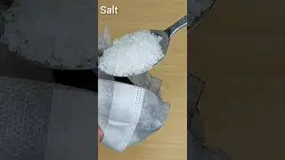 Get rid of toilet bowl dirt with a piece of charcoal & salt