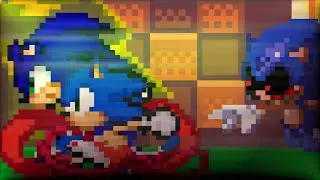2011X (OM) Vs Modern Sonic and Classic Sonic (OM) | SPRITE BATTLE | PARTE 2 | FINAL 