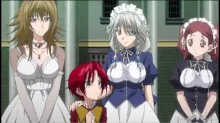 Drag&oacute;n ball dxd Goku conversa con milicas gremory