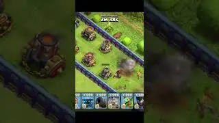 2 MAX HOG GLIDERS VS ALL LEVEL MORTARS #coc #clashofclans #shorts