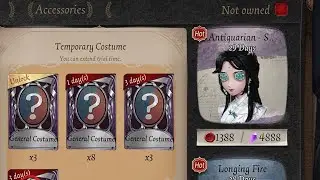 Identity V | USING MY ANNIVERSARY UNLOCK CARD ON ANTIQUARIAN'S NEW SHOP SKIN! + Gameplay